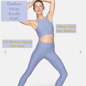 Outdoor Voices SET Warmup Athena LILAC Size M L